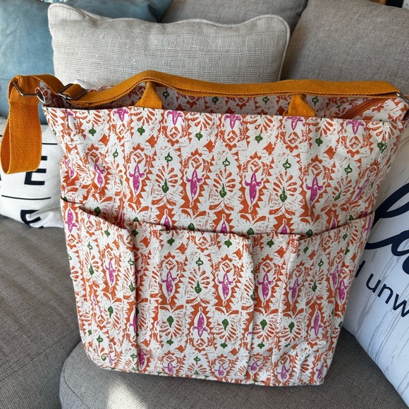 🧡Colorful Tote Bag cooler & wine carrier - Picture 4 of 11